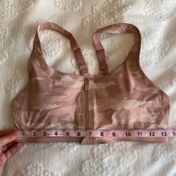 Athleta Pink Sports Bra with Adjustable Straps - Picture 1 of 3
